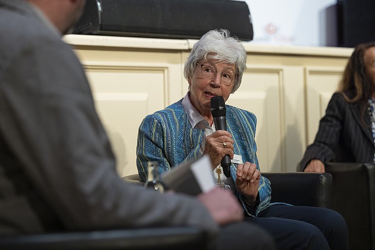 Rita Waschbüsch beim Festakt zum 25-jährigen Jubiläum von donum vitae in Erfurt (© donum vitae/Paul-Philipp Braun)